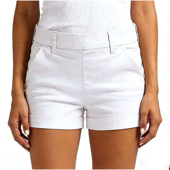 Women's Summer Shorts Casual Loose Solid Color Elastic Waist Shorts With Pockets