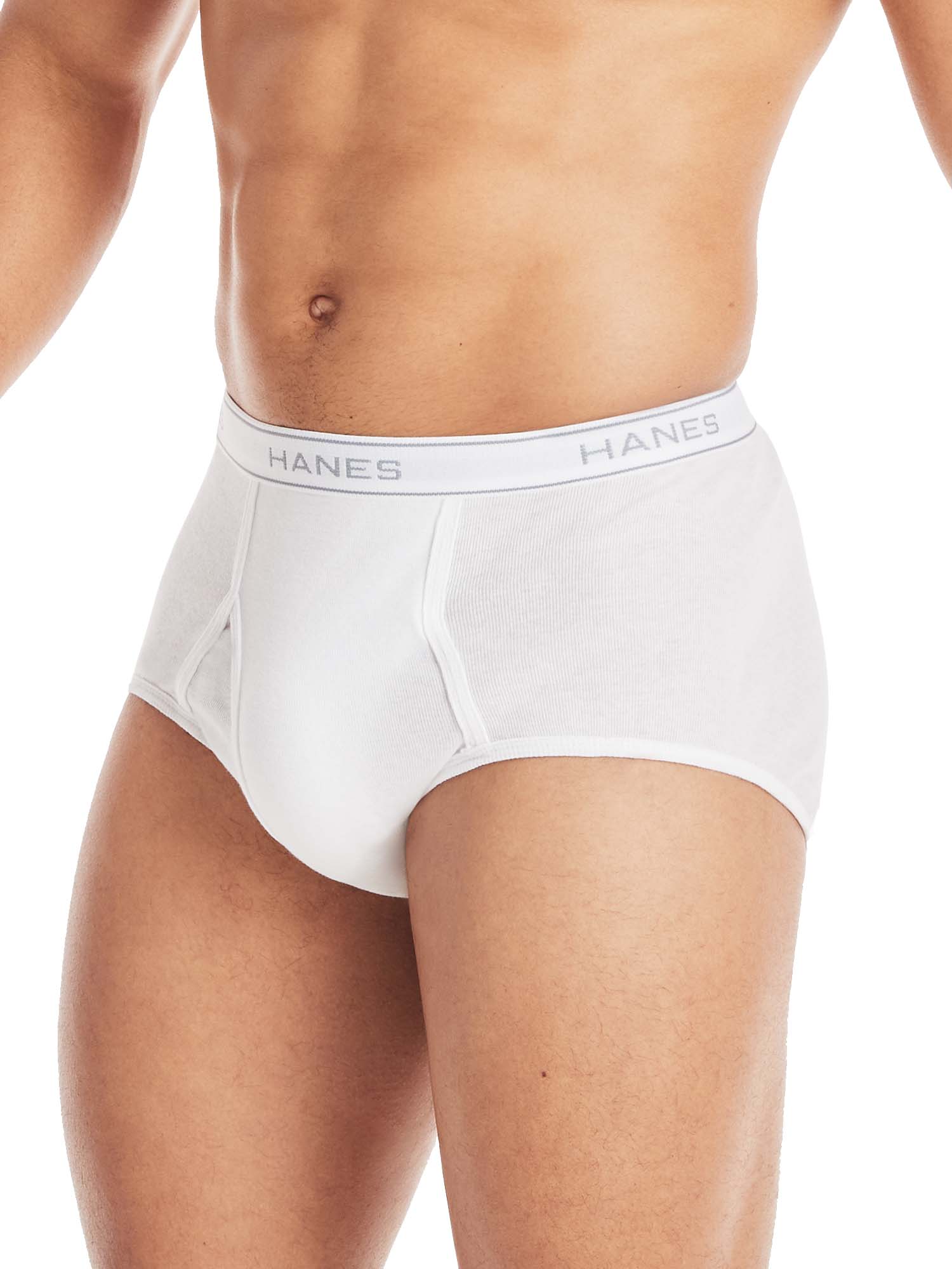 Hanes Men's Value Pack White Briefs, 6 Pack - image 5 of 9