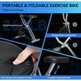 thumbnail image 3 of Lightweight 33LB Foldable Exercise Bike for Small Apartments, Stationary Bikes for Home Workout, Indoor Portable Cycling Bike with 16-Level Magnetic Resistance, 260LBS Capacity, 5.5 LBS Flywheel, 3 of 7