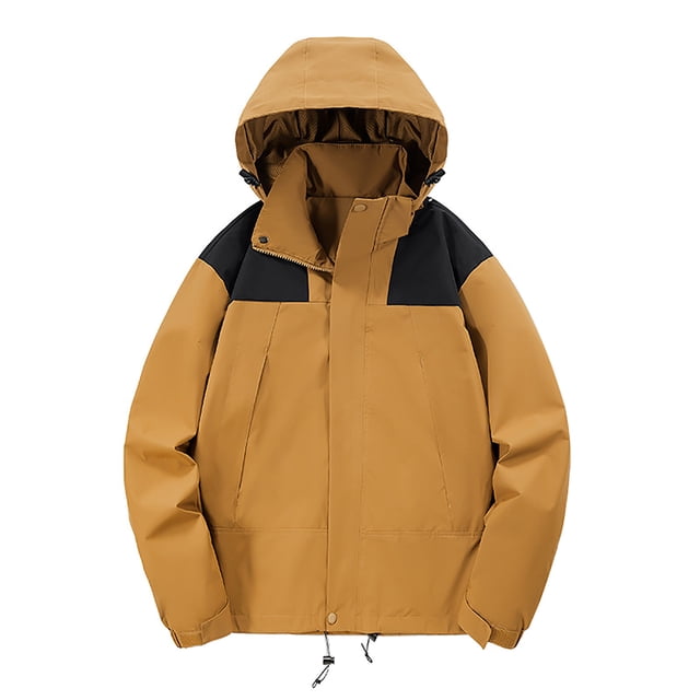 MeetoTime Veste de Pluie Imperméable à Capuche Coupe-Vent pour Femmes avec Poche Zippée