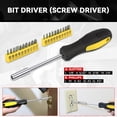 thumbnail image 5 of 39Pcs Home Repair Hand Tool Set Toolbox Bit Drive Plier Hammer Scissor Hex Key Househeld Garage Garden Office DIY Yellow, 5 of 7