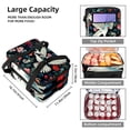 thumbnail image 3 of Peace Dove Double Layered Insulated Refrigerated Lunch Bag with Two Compartments, Large Capacity, Hand Carry - 7.1x11.4x16.1 inches, 3 of 6