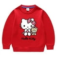 thumbnail image 2 of Hello Kitty ropa para niños estampado de dibujos animados niñas dulce cuello redondo manga larga Sudadera con capucha suéter bebé estudiante Casual Top de algodón, 2 of 5