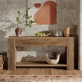 thumbnail image 3 of Finmind 70.9" Console Tables for Entryway, Narrow Long Sofa Table Behind The Couch, Rustic Brown, 3 of 7