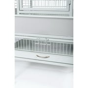 Prevue Pet Products Select Wrought Iron Parrot Bird Cage 24x20x60, Pewter