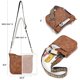 thumbnail image 3 of Bolsos bandolera BOSTANTEN Trendy de cuero vegano, color marrón, 3 of 8