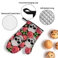 thumbnail image 4 of LAKIMCT Skull Roses Oven Mitts and Pot Holders Sets Non-Slip Potholders Heat Resistant Oven Gloves for Kitchen Baking Cooking BBQ, 4-Piece Set, 4 of 9