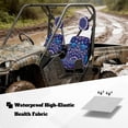 thumbnail image 4 of chaqlin Purple Boho Mandala UTV Seat Covers Non Slip Waterproof Seat Cover with Headrest Covers Compatible with Rhino 700 660 450 2004-2021 All Models Easy to Install Full Protection Outdoor, 4 of 7