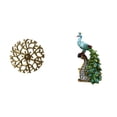 thumbnail image 1 of Escultura De Pared De Metal Rústica Y Elegante Colección De Estatuas De Pavo Real Para Oficina, Sala De Estar, Dormitorio, Estantería, Decoración Del Hogar, 1 of 8