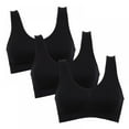thumbnail image 4 of Breathable Underwear Sport Yoga Bras Size S-3XL Outdoor Women Seamless Solid Sleep Bras Fitness Bra Tops for Sports Fitness Sleeping Lingerie 1 Pack, 4 of 6
