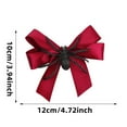 thumbnail image 2 of Hiroekza Halloween Hair Bows Spider Bow Hair Clip - Long Hair Ribbon Bow Halloween Hair Accessories for Women Girls Halloween Party Decoration Red, 2 of 6