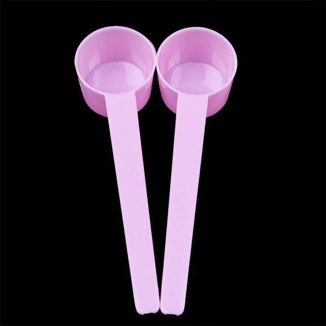 Cuchara medidora de plástico de fondo plano a escala, cuchara medidora fija para 5 g, g, 10 ml, ml, para mascarillas líquidas, leche en polvo