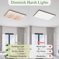 thumbnail image 5 of Boho Abstract Sun Magnetic Fluorescent Light Covers for Ceiling Lights 2 x 4 Feet, Modern Beige Sun Light Lines Office Classroom Kitchen Drop Ceiling Light Covers Lighting Filters Shade Panel 2 Packs, 5 of 9
