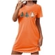 thumbnail image 5 of Camisón corto de talla grande para mujer, camisón de manga corta con estampado de pecho a la moda, camisón para mujer, 5 of 5