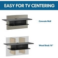 thumbnail image 2 of Black Floating Entertainment Center, Wall Mount Cabinet under TV for Living Room, 2 of 5