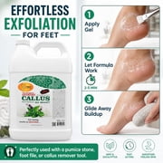 SPA REDI - Callus Remover for Feet Gel, Mint and Eucalyptus, 128 Oz - Professional Pedicure Foot Care - Removes Toughest Calluses in Seconds and Smooths Dry Cracked Heels