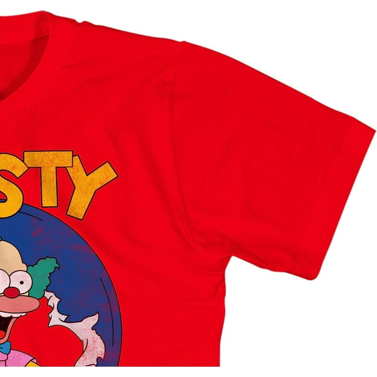 The Simpsons Mens Krusty The Clown T Shirt Mens Short Sleeve Tee