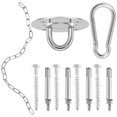 thumbnail image 2 of Evjurcn Hammock Hanging Kit Stainless Steel Swing Hanger Set Heavy Duty Hanging Chair Wall Hangers Sturdy Yoga Bag Hanging Hook Set Swing Chair Hanging Kit for Swing Chairs Hanging Chairs, 2 of 6