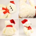thumbnail image 5 of hirigin Lovely Stuffed Cartoon Bear Doll Cute Christmas Hat Animal Bear Soft Plush Toys Home Decoration Gifts for Kids Adults, 5 of 5