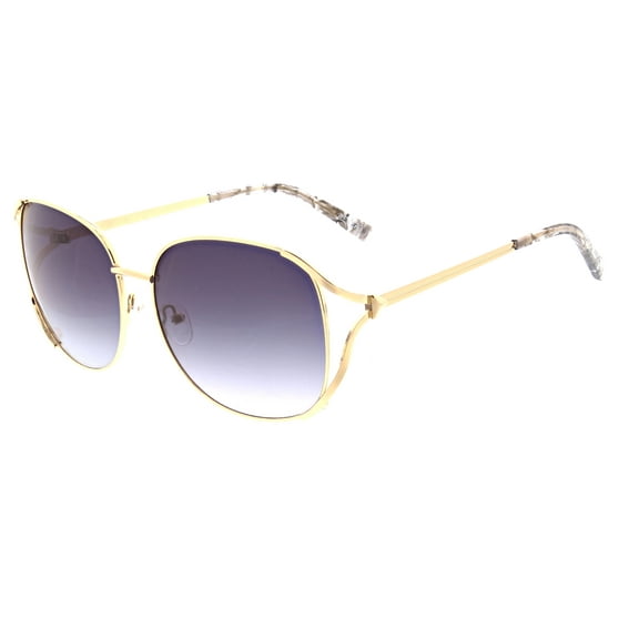 Reverb Women's Vented Square Prescription Fashion Sunglasses, RVLOS4000, Gold, 61-16-140, with Case