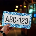 thumbnail image 4 of 1 Pcs Blue Square License Plate Frame,License Plate Cover for Car Decorative Parts,Aluminum License Plate Bracket Holder Rust-Proof for US Standard Car, 4 of 8