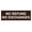Brown, variant on Basic No Refund No Exchange Sign (Dark Brown) - Small