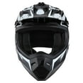 thumbnail image 6 of 1Storm Adult Motocross Helmet BMX MX ATV Dirt Bike Helmet Racing Style HF801; Sonic White, 6 of 6