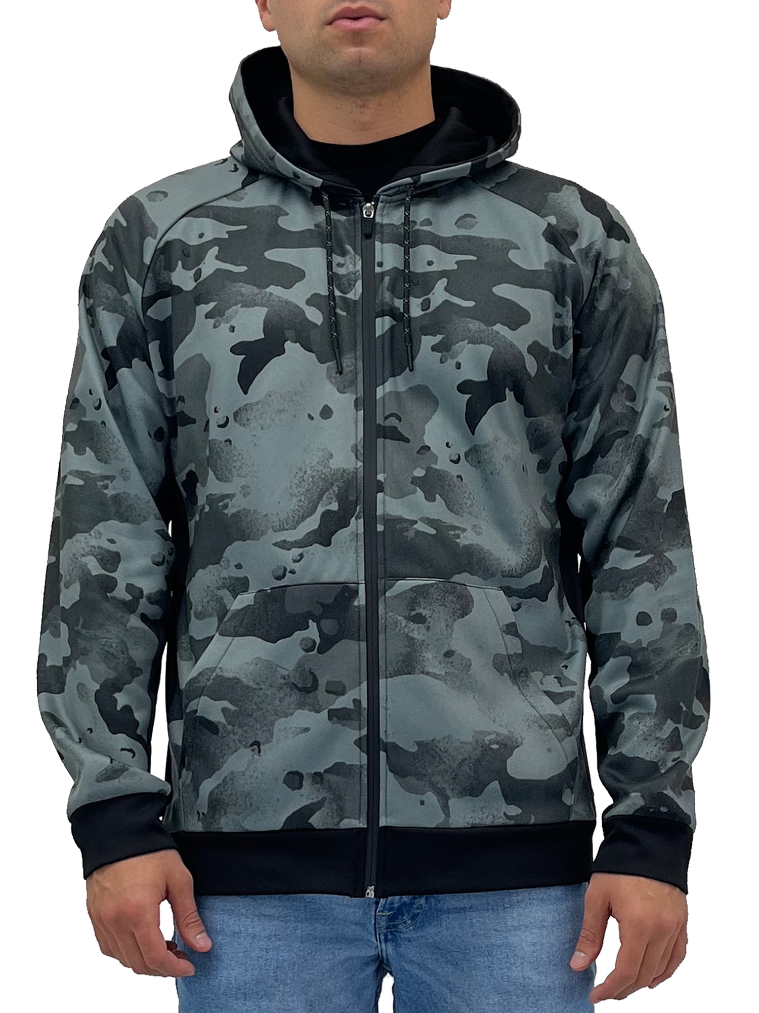 Camouflage Soft Touch Digital Hoodie Zip Hoodie and Bottoms Night Camo 