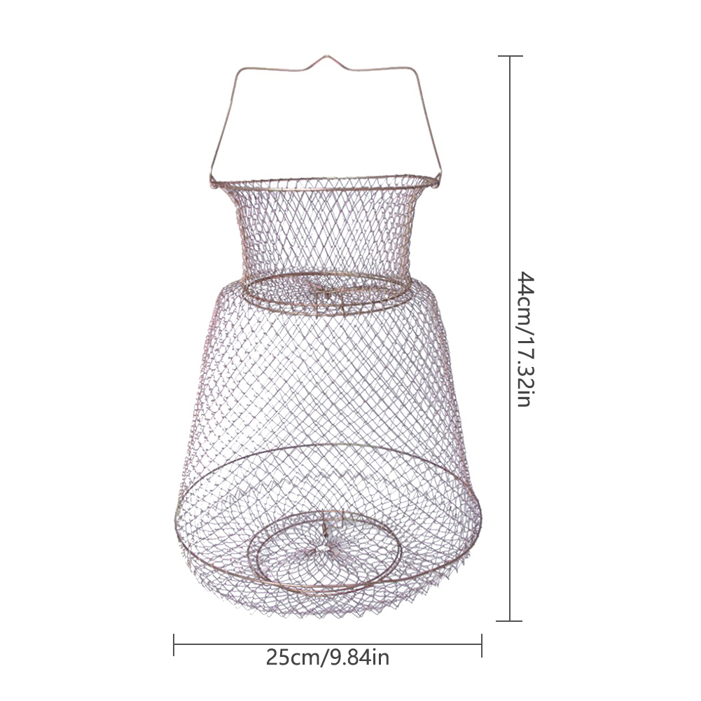 Metal Wire Fishing Net Cage Iron Wire Basket for Crabs Squid Shrimp