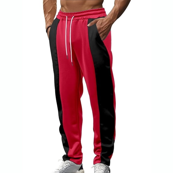LIaqionyy Workout Pants for Mens Athletic Drawstring Gym Joggers Running Sweatpants Casual Pant with Pockets