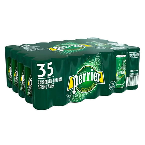 a2zchef Perrier Carbonated Water Original - Slim Cans Case (35 × 250 ml)