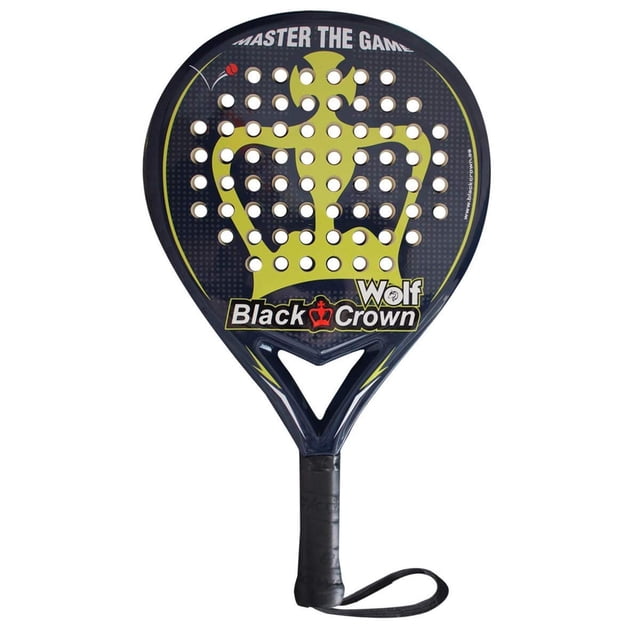Raqueta de Padel Black Crown Wolf Redonda Balance Medio Carbono y Fibra de Vidrio