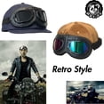 thumbnail image 5 of Gafas de moto vintage, gafas retro, gafas para casco, gafas para motocross, scooter, bicicleta, ciclismo, a prueba de viento, 5 of 5