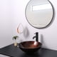 thumbnail image 2 of Aquaterior Tempered Glass Vessel Sink Bathroom Lavatory Round Bowl Pattern Basin, 2 of 9