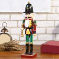 thumbnail image 3 of yotijay 30cm Height Wooden Nutcracker Ornaments Doll Figures Pendant Puppet Toy Trumpet, 3 of 9