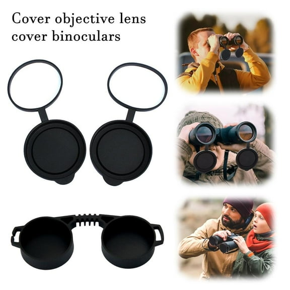 SSKFHGI Black Objective Eyepiece Cover Objective Lens Cover Binoculars 10*42 Rubber Cover Telescope Accessories Eye Mask