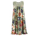 thumbnail image 2 of Robe Mode Grande Taille Femme Sans Manches en Dentelle Imprimée Robe Ample Décontractée d'Été, 2 of 6