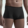 thumbnail image 2 of UVEASISHA Big and Tall Boxer Briefs for Men Ice Silk Seamless Underwear Stretch Low Rise Boxers Black 4XL, 2 of 9
