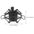 thumbnail image 4 of KAKOWELY Support de Microphone de Bureau Universel Support de Micro Réglable Accessoire Audio 5.12"X3.74"X2.36 Pouces, 4 of 5