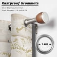 thumbnail image 2 of Outdoor Curtains for Patio Waterproof, Sunflower Outdoor Privacy Panels Grommet, Yellow Summer Botanical Bee Vintage Wooden Blackout Outside Curtains for Porch/Cabana/Pergola/Gazebo 54"x95", 2 Panels, 2 of 8