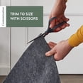 thumbnail image 3 of Edenbrook Non-Slip Felt Rug Pad - Safe for All Floors - 1/4” Thick - Rubber Backing - Reduces Noise - Customizable, 5x8, 3 of 6
