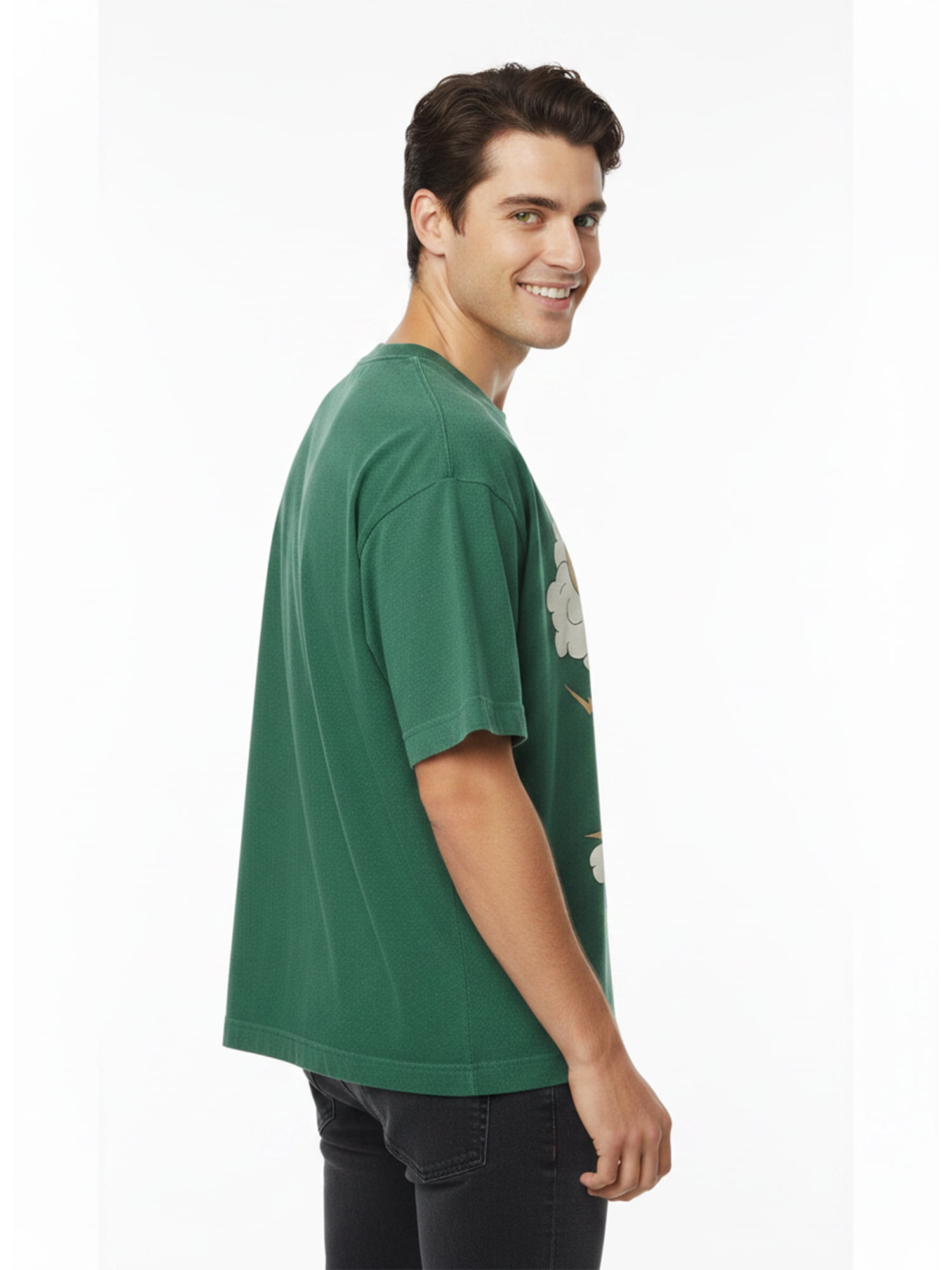 Green Day Men's Mineral Washed Boxy Fit Graphic Tee Shirt, Sizes XS-4XLT