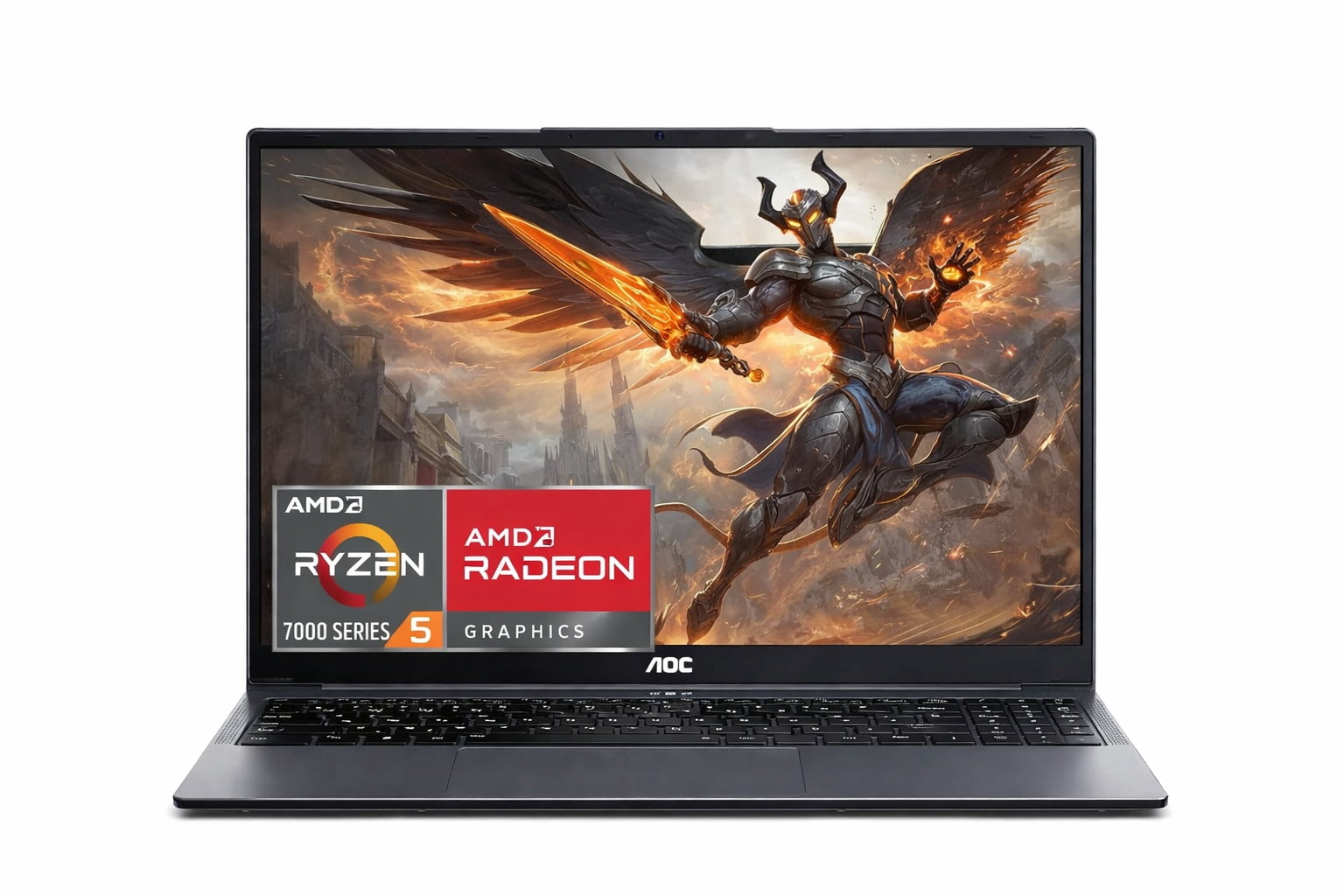 Laptop Aoc Am16pro Amd R5 7430/16 Gb Ddr4/512 Gb Windows 11 PRO /16''