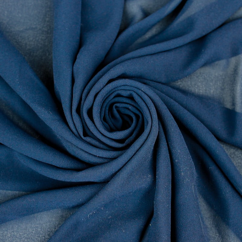 navy blue chiffon fabric