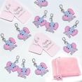 thumbnail image 3 of 50 Set Baby Shower Return Favor Elephant Keychains for Elephant Theme Party Favor Boys Girls Birthday Party Supplies, 3 of 7