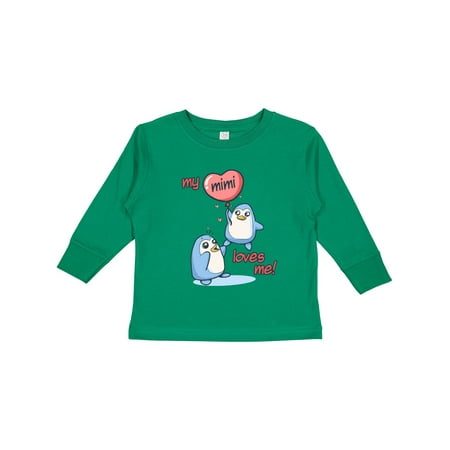 

Inktastic My Mimi Loves Me Gift Toddler Boy or Toddler Girl Long Sleeve T-Shirt