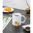 thumbnail image 3 of Pet Portrait White Ceramic Mug - I Love Pomeranians (Red), 3 of 4