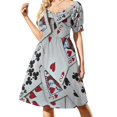 thumbnail image 1 of Naipes Juegos de póker Rey Vestido de noche para mujer Vestidos de mujer para ocasiones especiales, 1 of 8