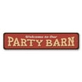 thumbnail image 2 of Party Barn Novelty Sign, Metal Wall Decor - 4x18 inches, 2 of 4