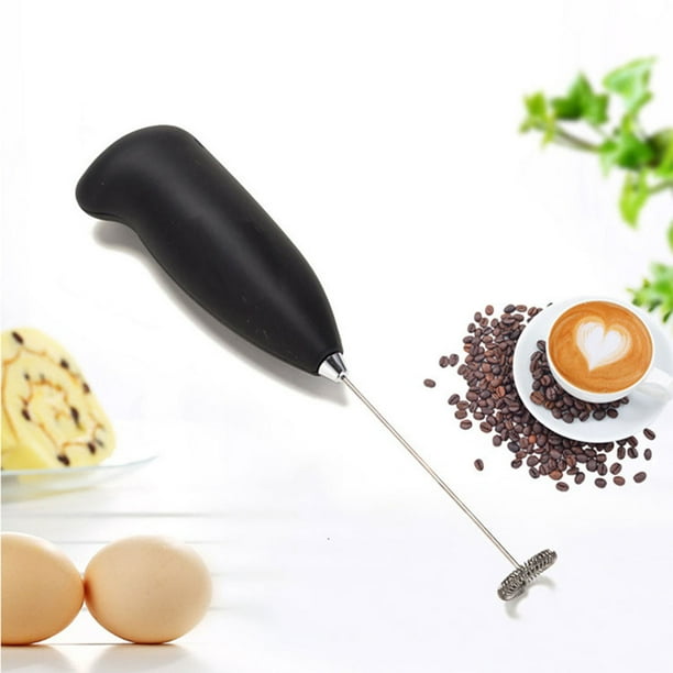 Miniespumador de leche doméstico | Batidor de acero inoxidable | Espumador de café eléctrico inalámbrico portátil | Espumador rápido de 10 segundos para capuchino, latte, matcha y batidos de